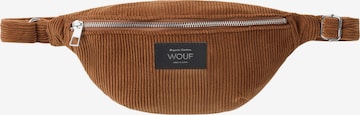 Wouf Fanny Pack 'Corduroy' in Brown: front