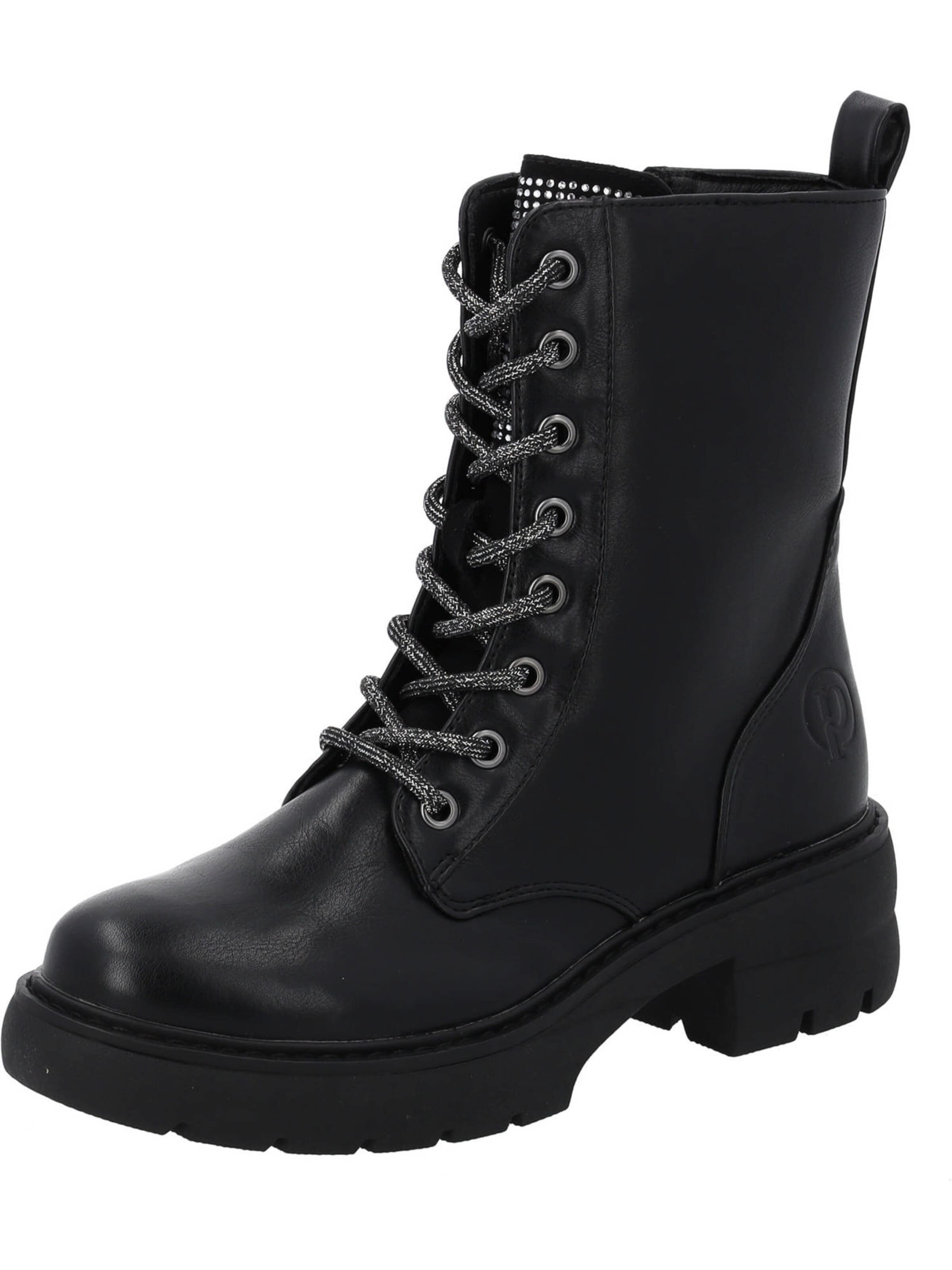 Palado by Sila Sahin Boots 'Nadicia'‌ in Schwarz: Vorderseite