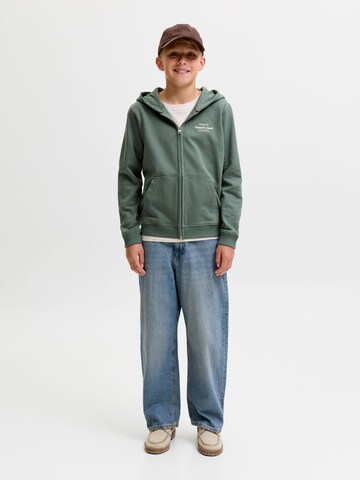 Jack & Jones Junior Кофта на молнии 'JORNORREBRO TYPO' в Зеленый