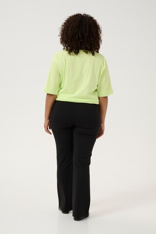 KAFFE CURVE Flared Broek 'KC Jenna' in Zwart