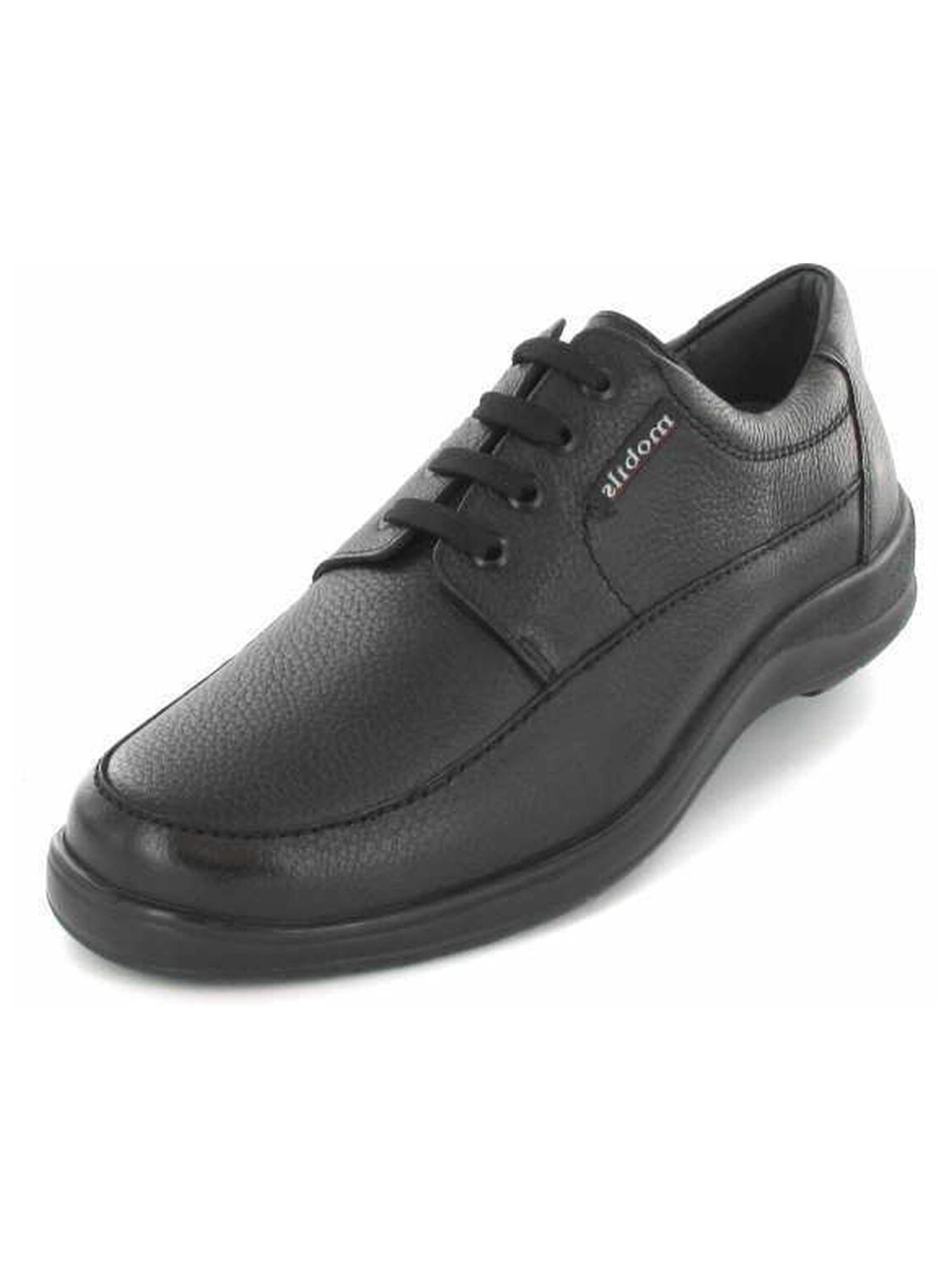 MEPHISTO Lace-Up Shoes 'Schnürschuh Herren Ezard Glattleder in schwarz' in Black: front