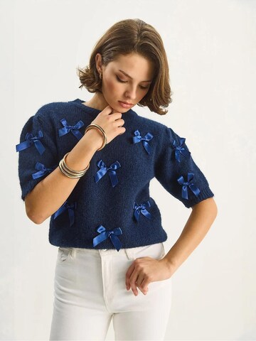 Bianco Lucci Pullover in Blau