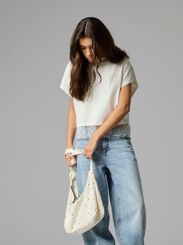 Sac à bandoulière LMTD en blanc : devant