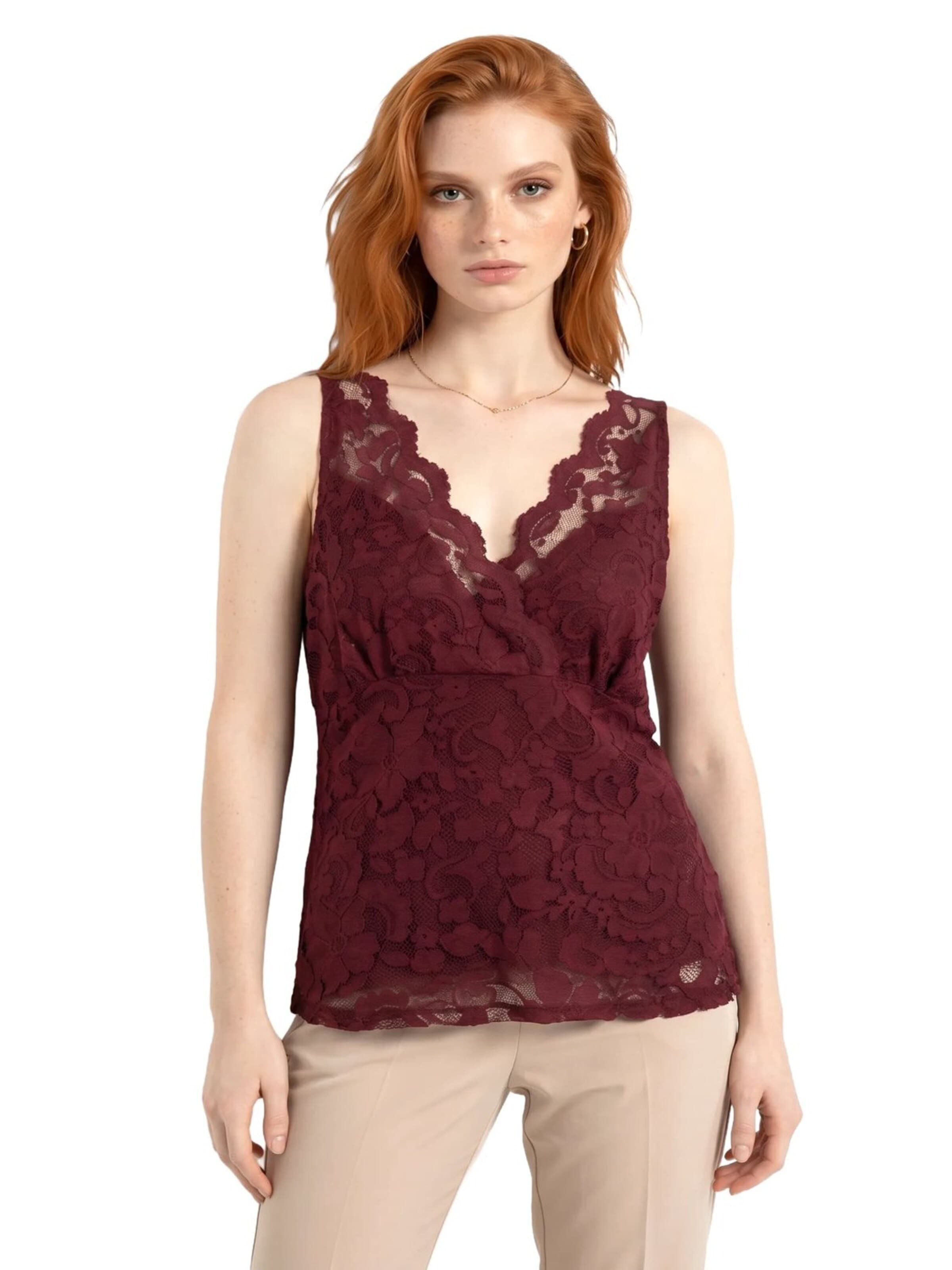 Alexa Dash Bluse in Rot