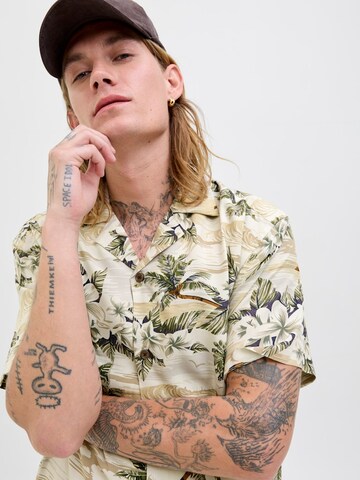 JACK & JONES Классический крой Рубашка в Зеленый