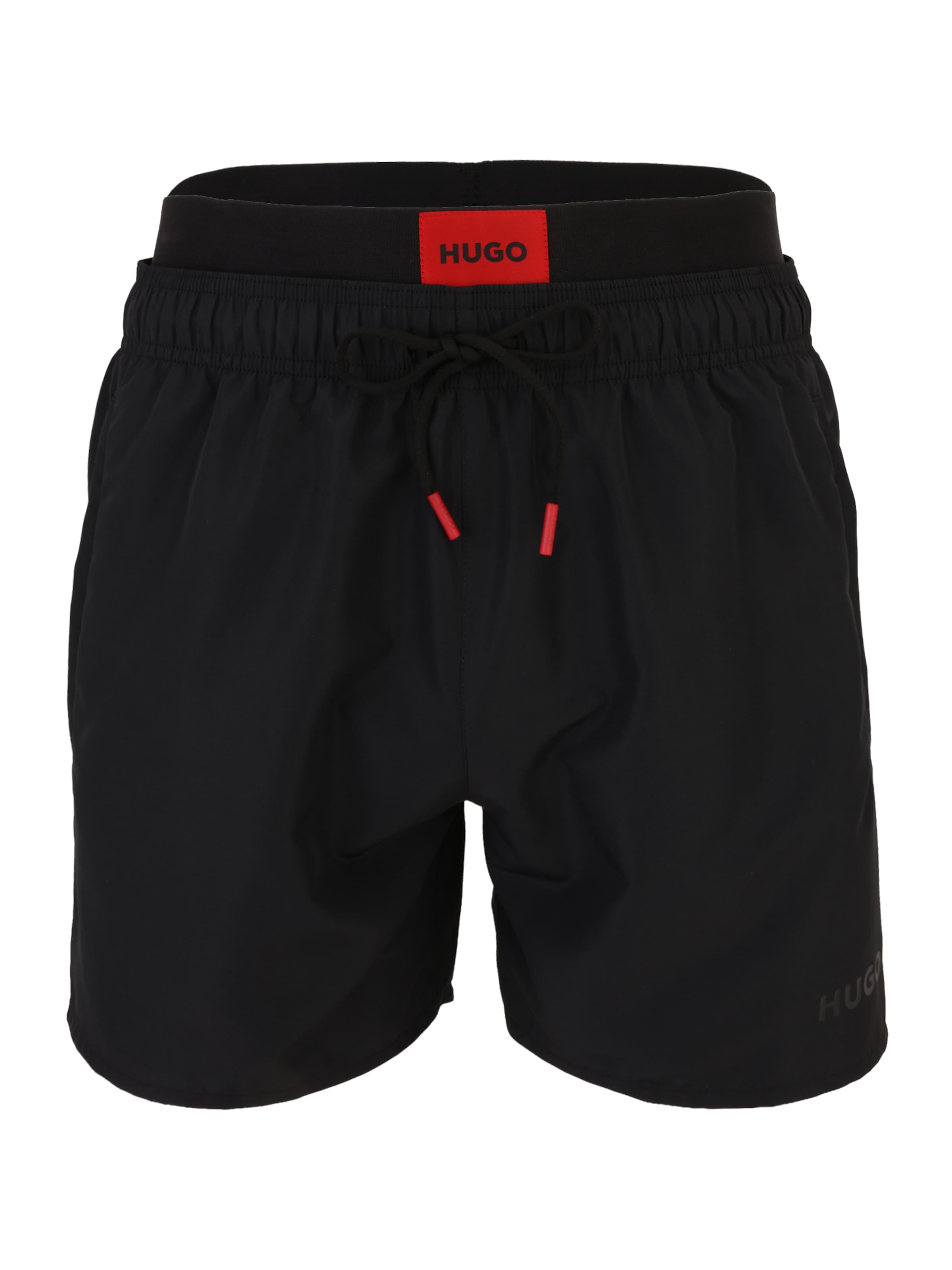 HUGO Badeshorts 'GALAXY' in Schwarz: Vorderseite