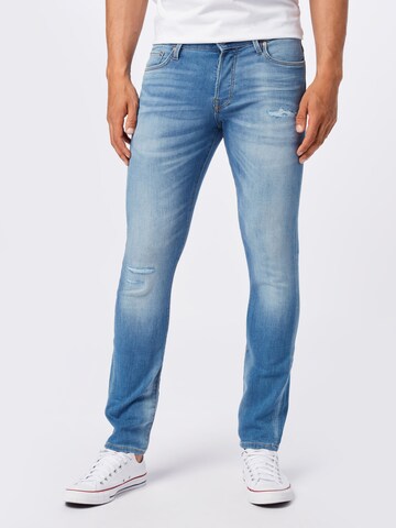 JACK & JONES Slimfit Jeansy w kolorze niebieski: przód