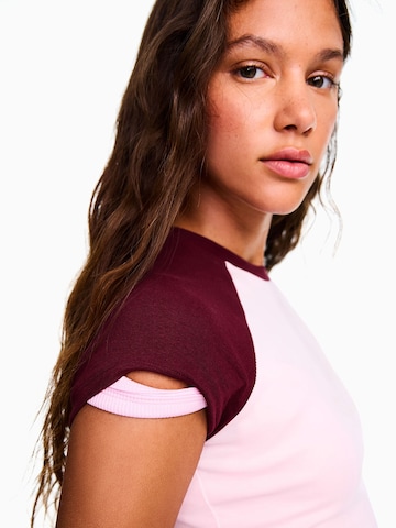 Bershka T-shirt i rosa