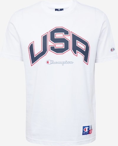 Champion Authentic Athletic Apparel T-Shirt in blau / navy / rot / weiß, Produktansicht