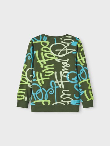 NAME IT Sweatshirt 'KANDAS' in Groen