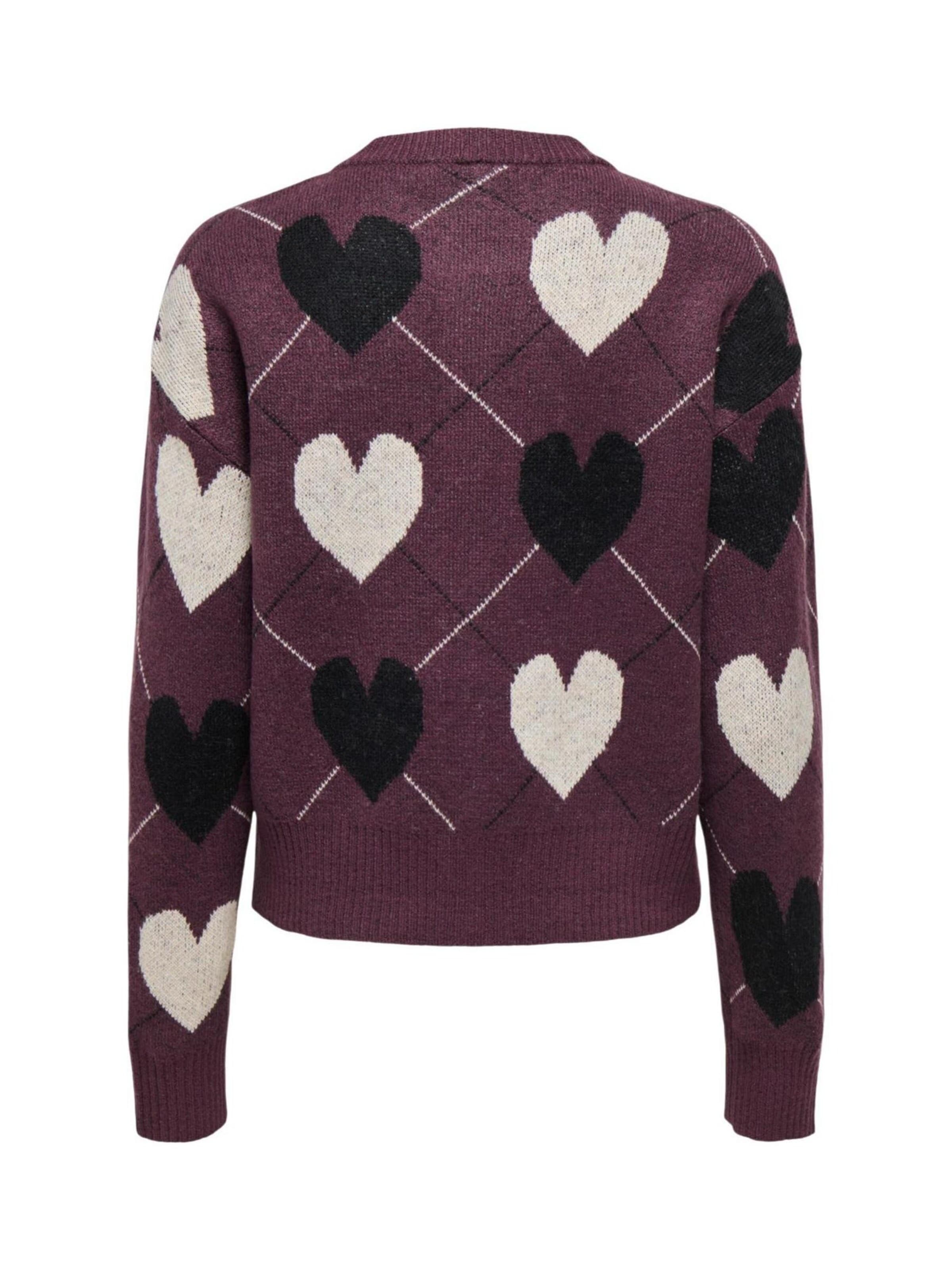ONLY Gebreid vest 'Onlritu Ls O-Neck Jaq Cardigan Knt 15384843' in Rood