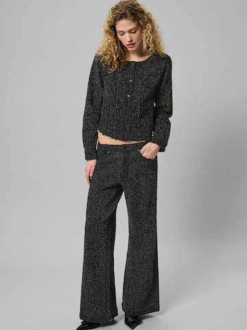 My Essential Wardrobe Szeroka nogawka Jeansy 'MWAmber' w kolorze czarny