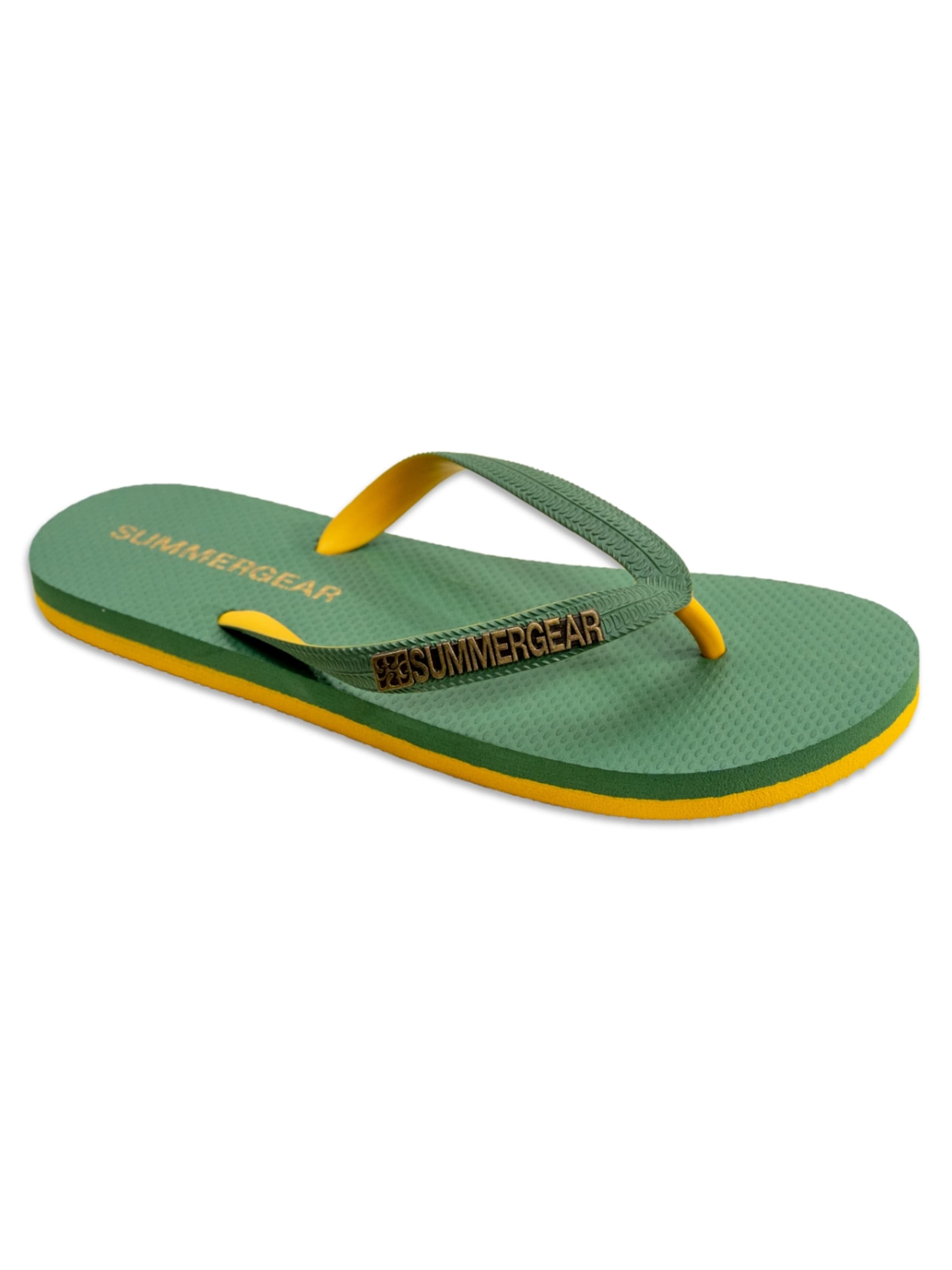 SummerGear Huisschoen 'Teenslipper Regular Fit' in Groen: voorkant