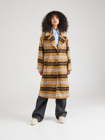 VILA Between-Seasons Coat in Brown: front