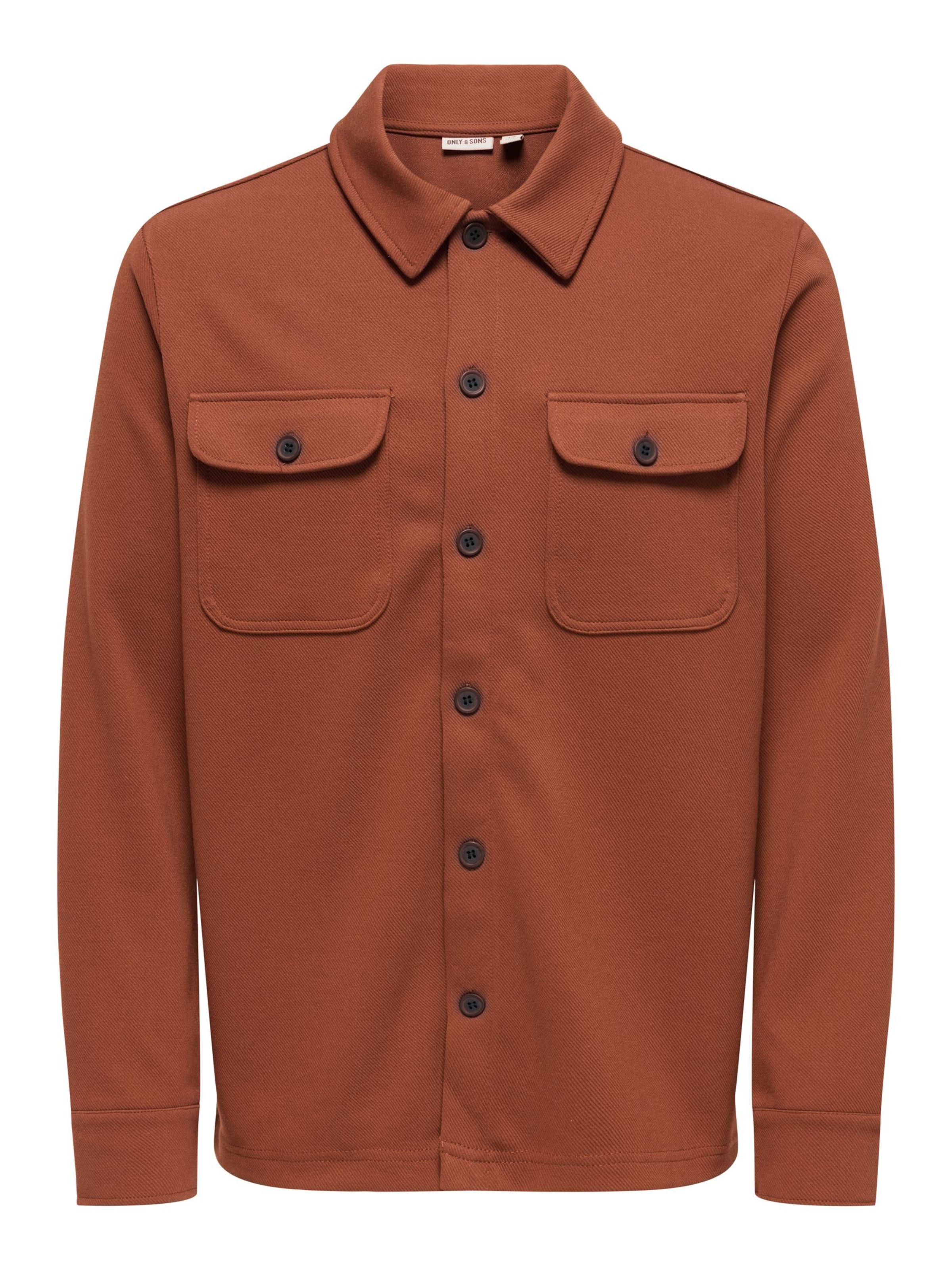 Regular fit Camicia 'ONSNew Koyl' di Only & Sons in marrone: frontale