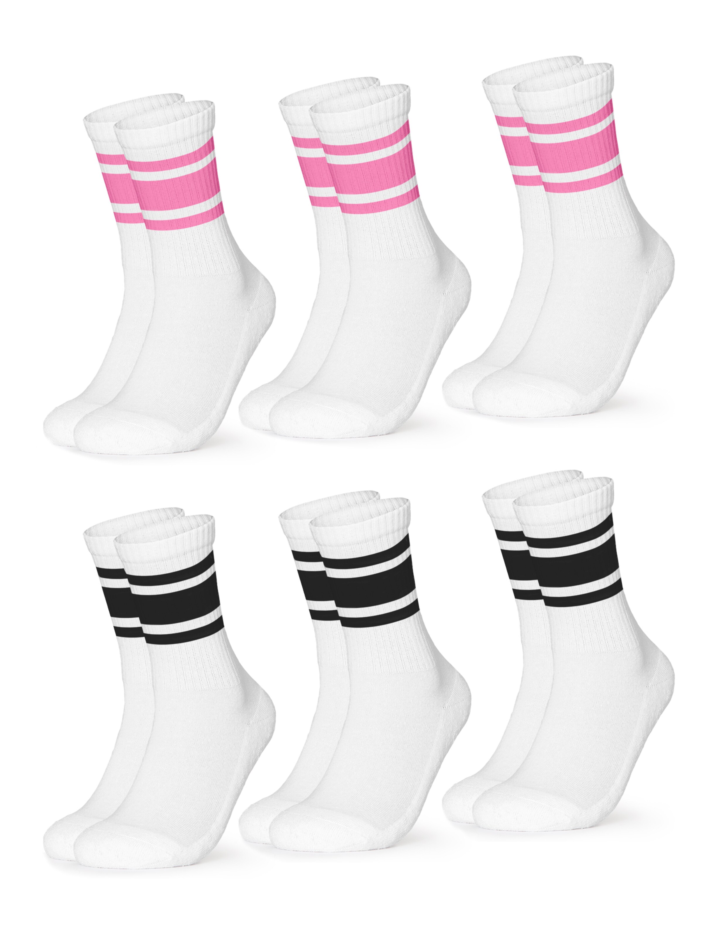 Calzino sportivo 'Tennis Steffi' di Occulto in rosa: frontale