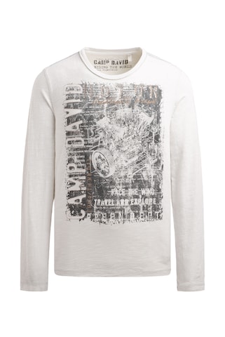 CAMP DAVID Shirt in Grey: front