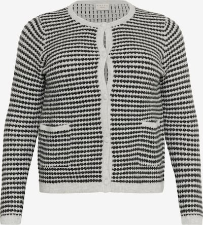 KAFFE CURVE Kardigan 'Elanna' u svijetlosiva / crna, Pregled proizvoda