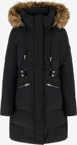 GUESS Winter Jacket in Black: front