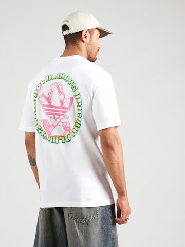T-Shirt ADIDAS ORIGINALS en blanc : devant
