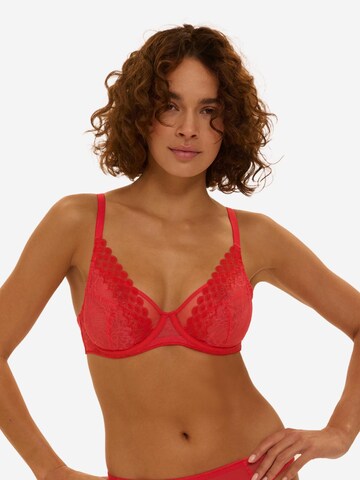 Simone Perele T-shirt Bra 'Radieuse' in Red