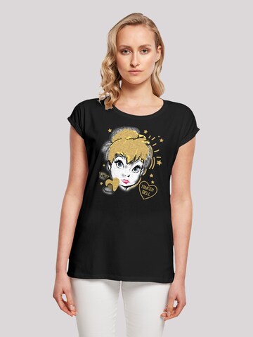 F4NT4STIC T-Shirt 'Peter Pan Golden Tink' in Schwarz: Vorderseite
