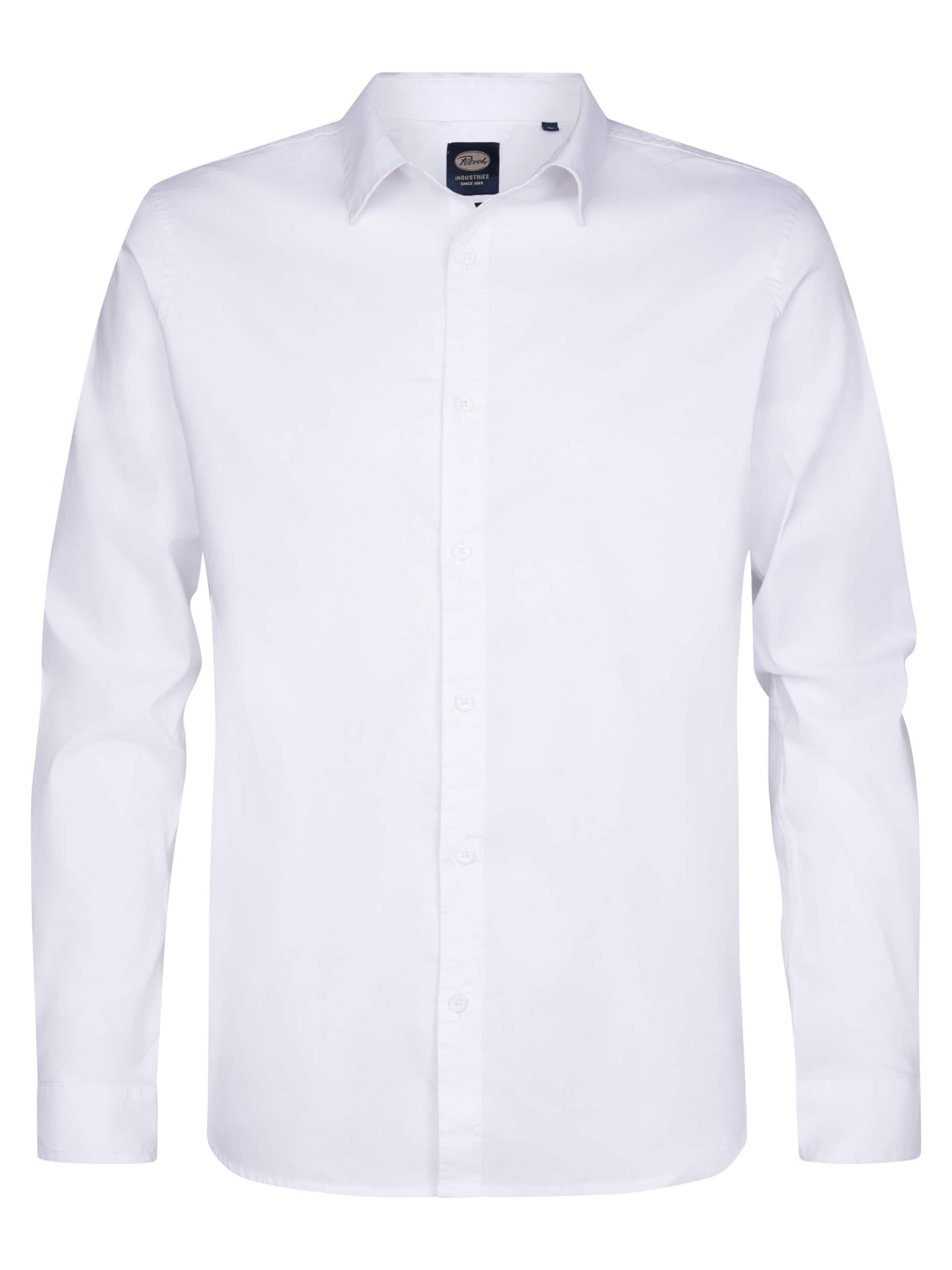 Petrol Industries Πουκάμισο σε λευκό: μπροστά