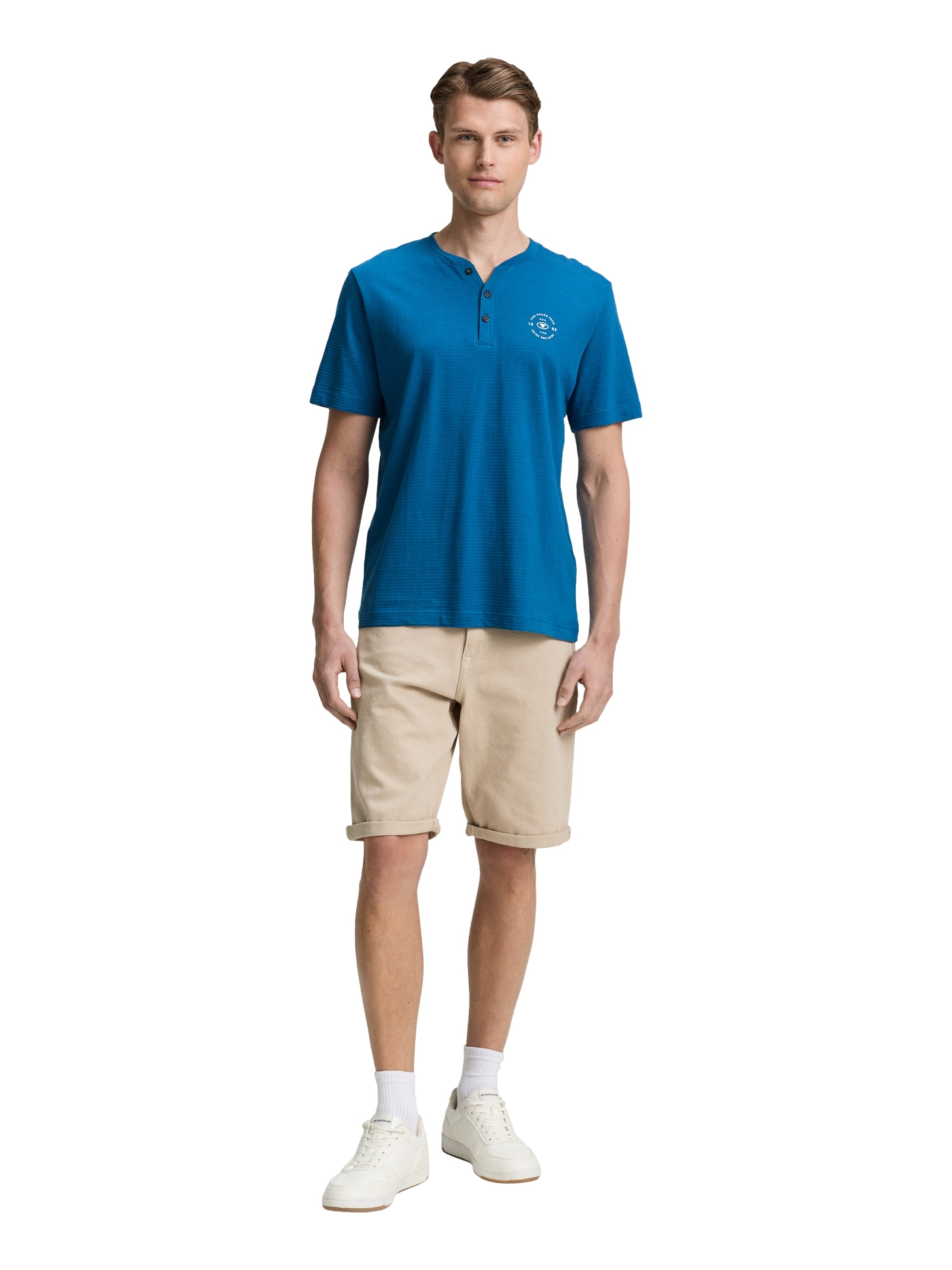 T-Shirt TOM TAILOR en bleu : devant