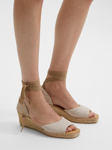 Sandales 'MILLA' SELECTED FEMME en beige