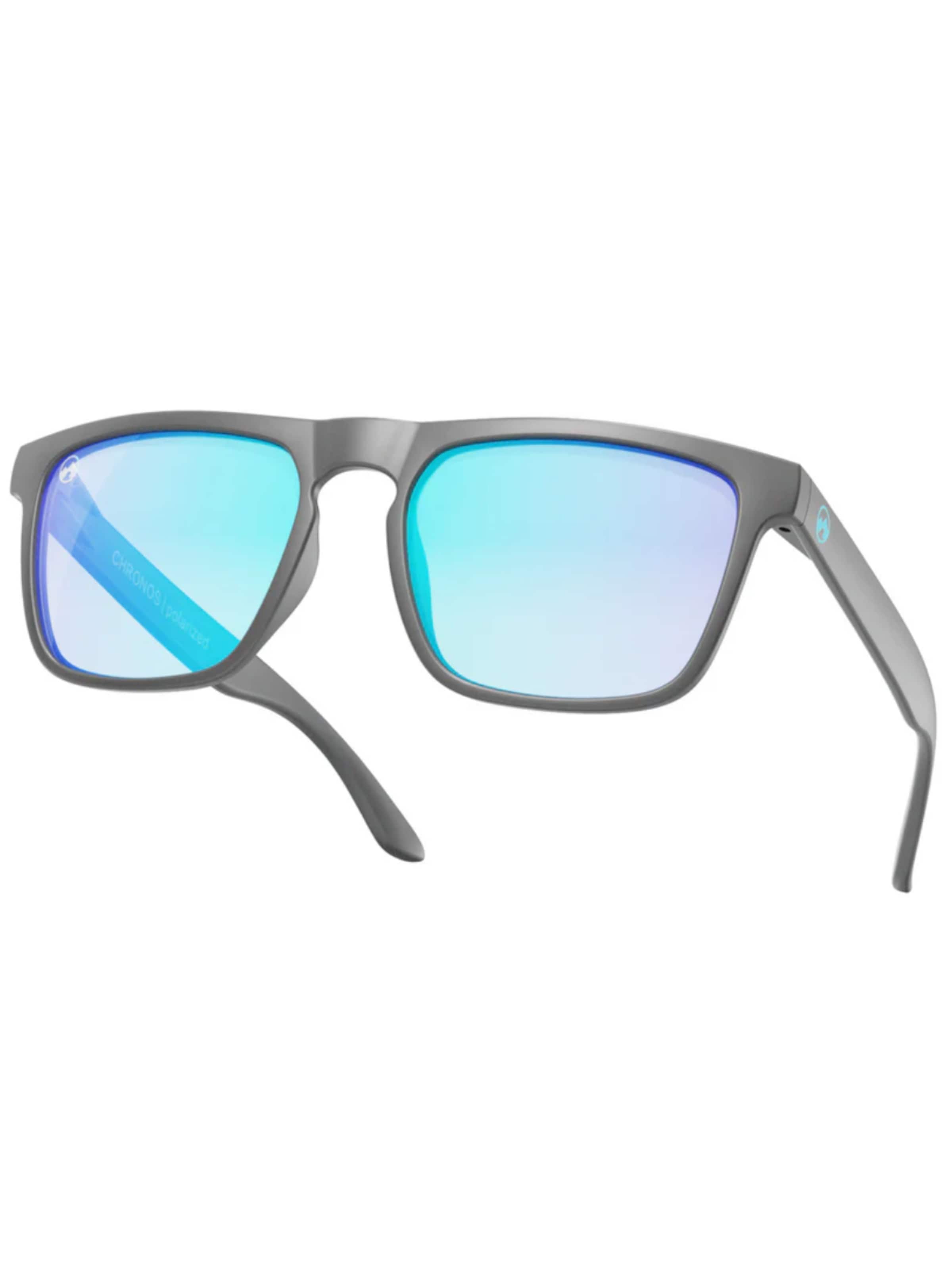 Mowmow Sportzonnebril 'MowMow Thor Sunglasses - Polarized - Men - Women - Black' in Blauw: voorkant