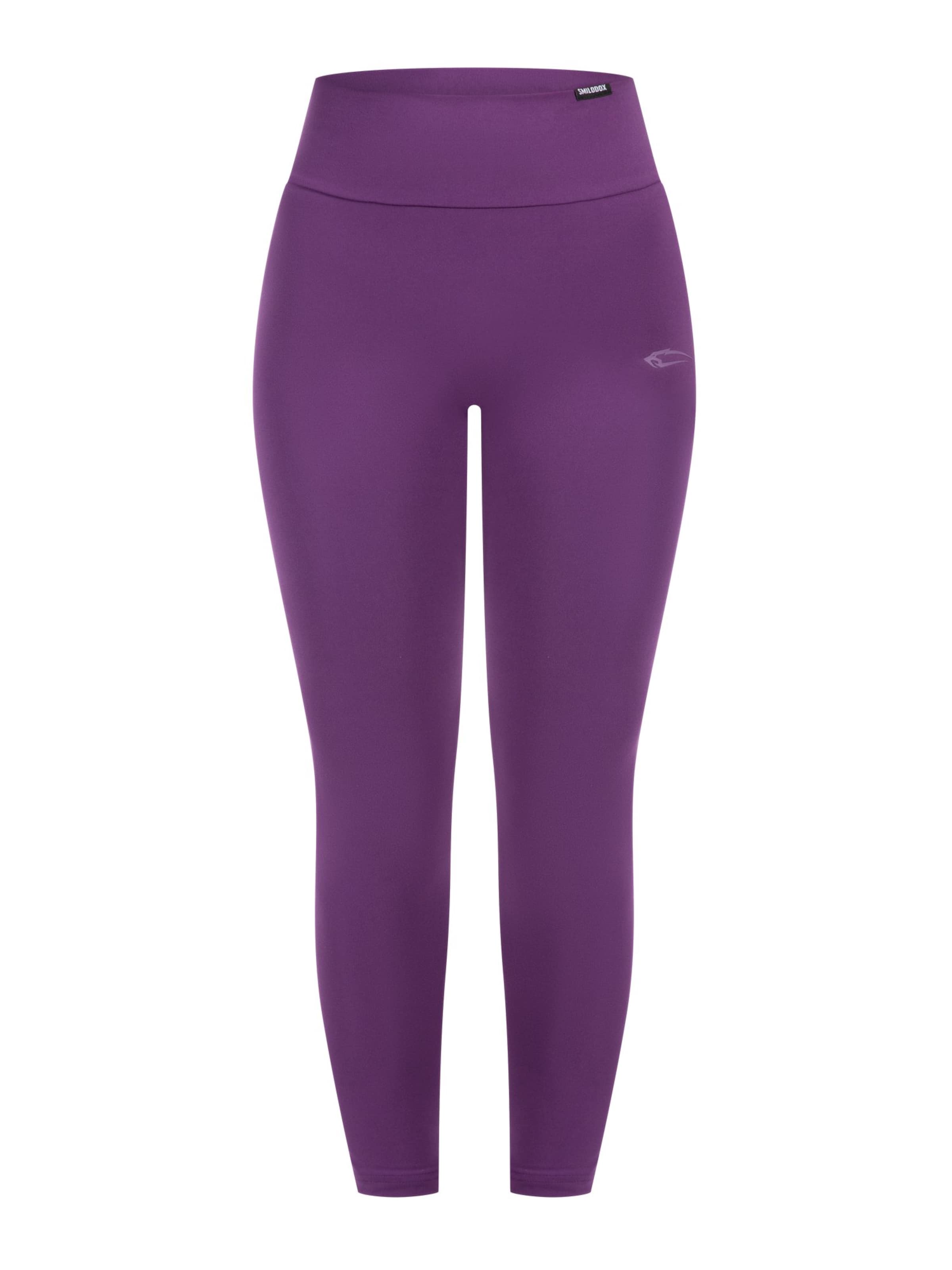 Coupe slim Leggings 'Kenna' Smilodox en violet : devant