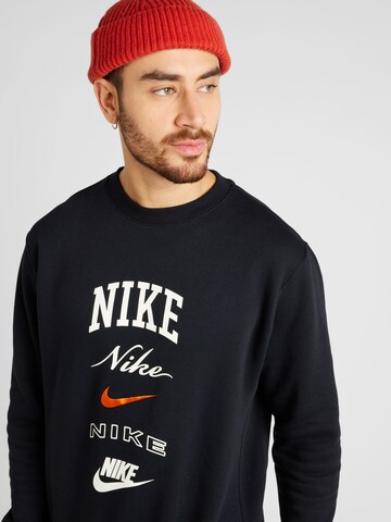 Nike Sportswear Sweatshirt 'Club' in Black