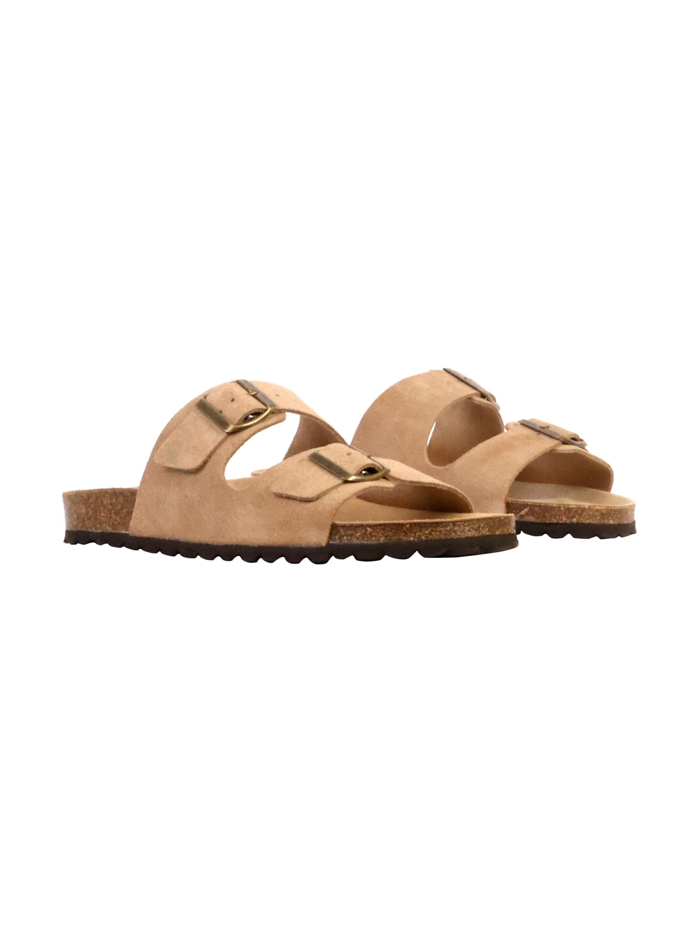 Mule 'Noga Mistral Edge Leder-Pantoletten' The Divine Factory en beige
