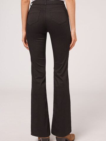 CALZEDONIA Flared Jeans in Black