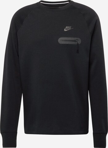 Bluză de molton de la Nike Sportswear pe negru: față