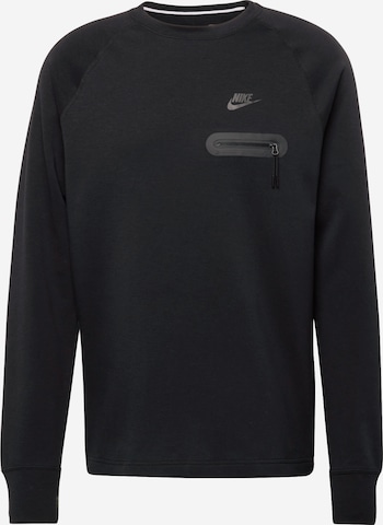 Nike SportswearSweater majica - crna boja: prednji dio