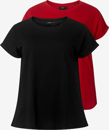 T-shirt 'KATJA' Zizzi en rouge : devant