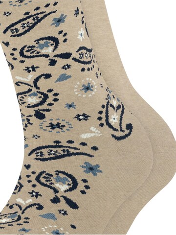 ESPRIT Socken 'Soft Paiyley 2-Pack'‌‌‌‌‌‌‌ in Beige