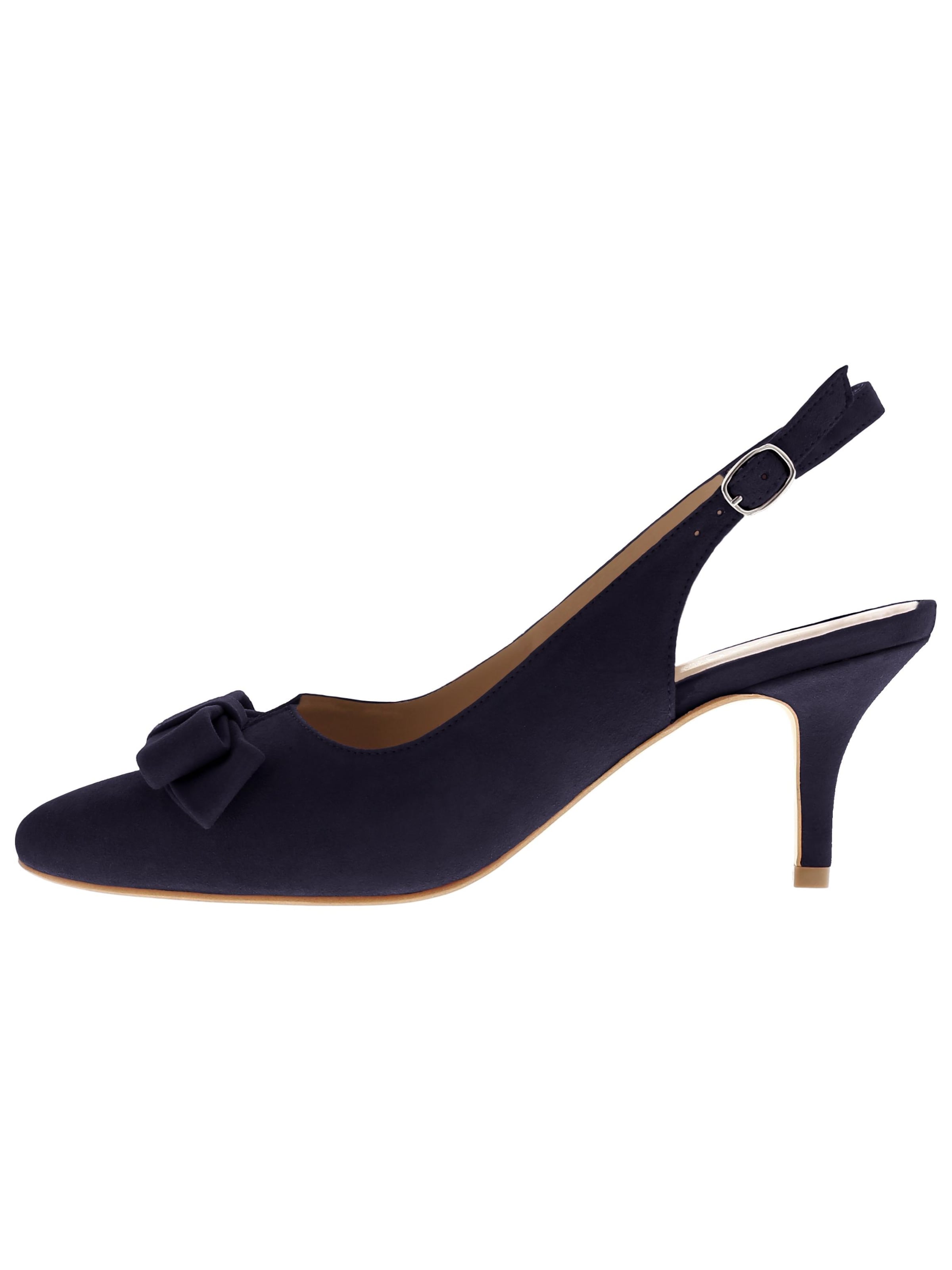 XAVER LUIS Schuhmanufaktur Slingback Pumps 'MINA' in Dark blue, Item view