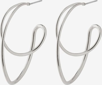 Boucles d'oreilles 'Miller' Pilgrim en argent : devant