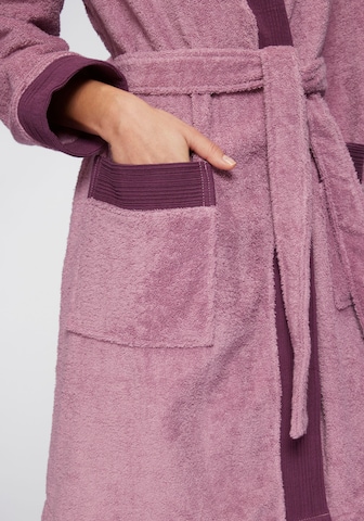 VIVANCE Bathrobe short 'Dreams' in Purple