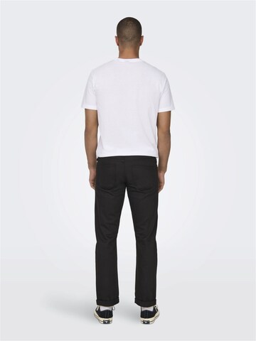 Only & Sons Regular Jeans in Zwart