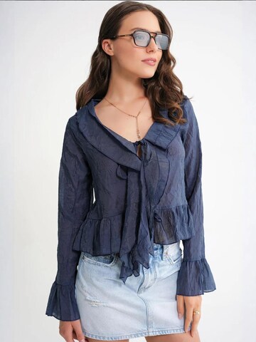 MixRay Blouse 'Blusen' in Blue: front