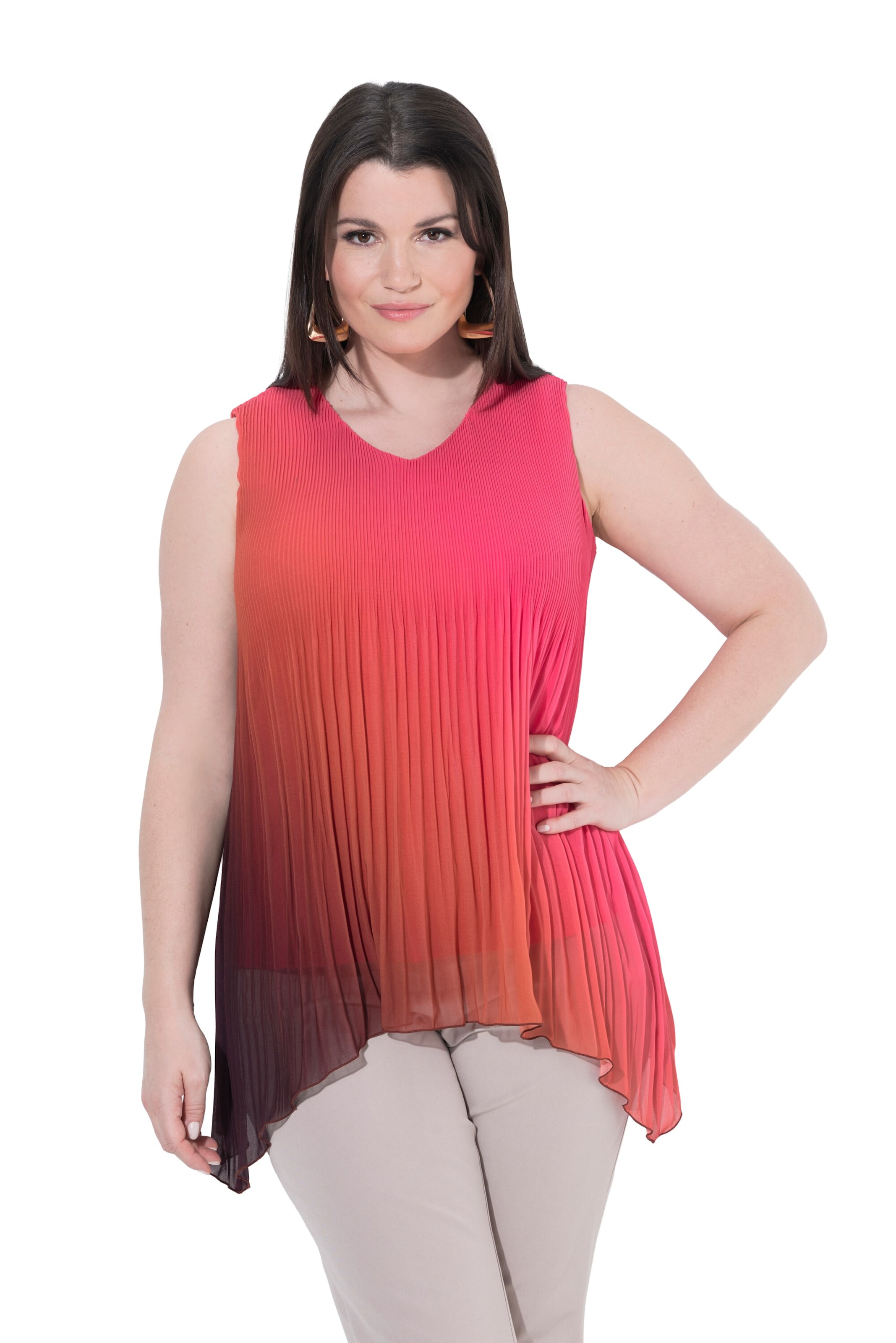 Ulla Popken Bluse in Pink: Vorderseite