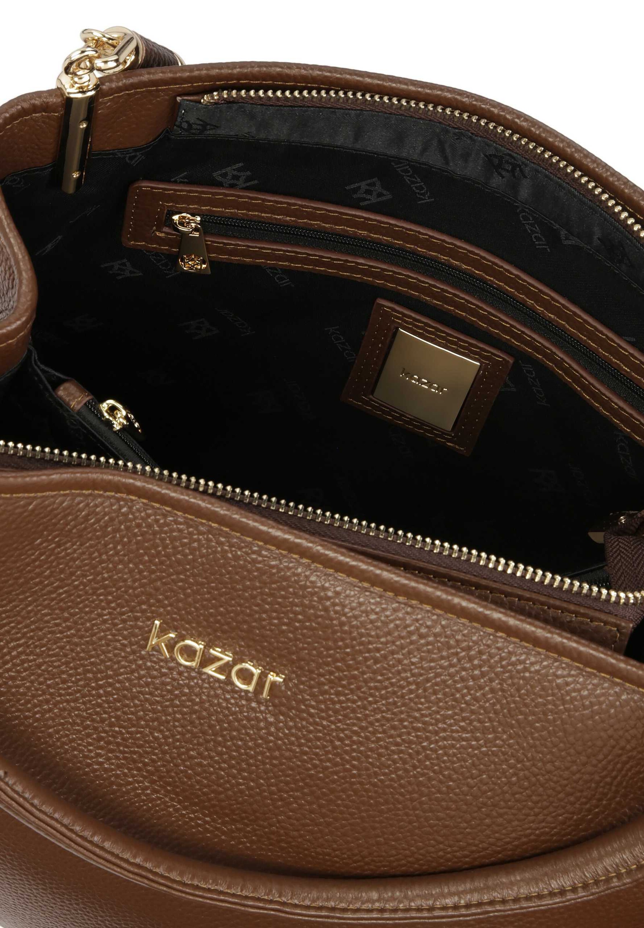 Kazar Ročna torbica | rjava barva