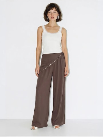Wide Leg Pantalon 'Hose' Bianco Lucci en marron