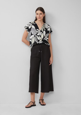 s.Oliver Wide leg Broek in Zwart