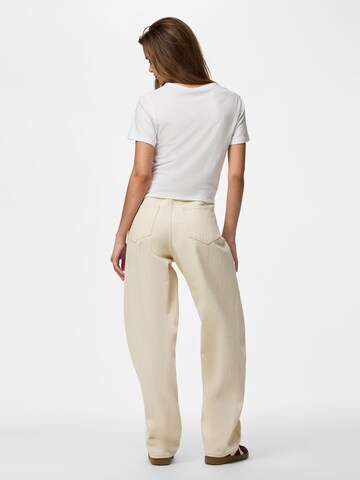 Barrel Jean 'PCGrace' PIECES en beige