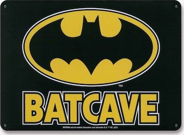 LOGOSHIRT Image 'Batman - Batcave' in Yellow: front