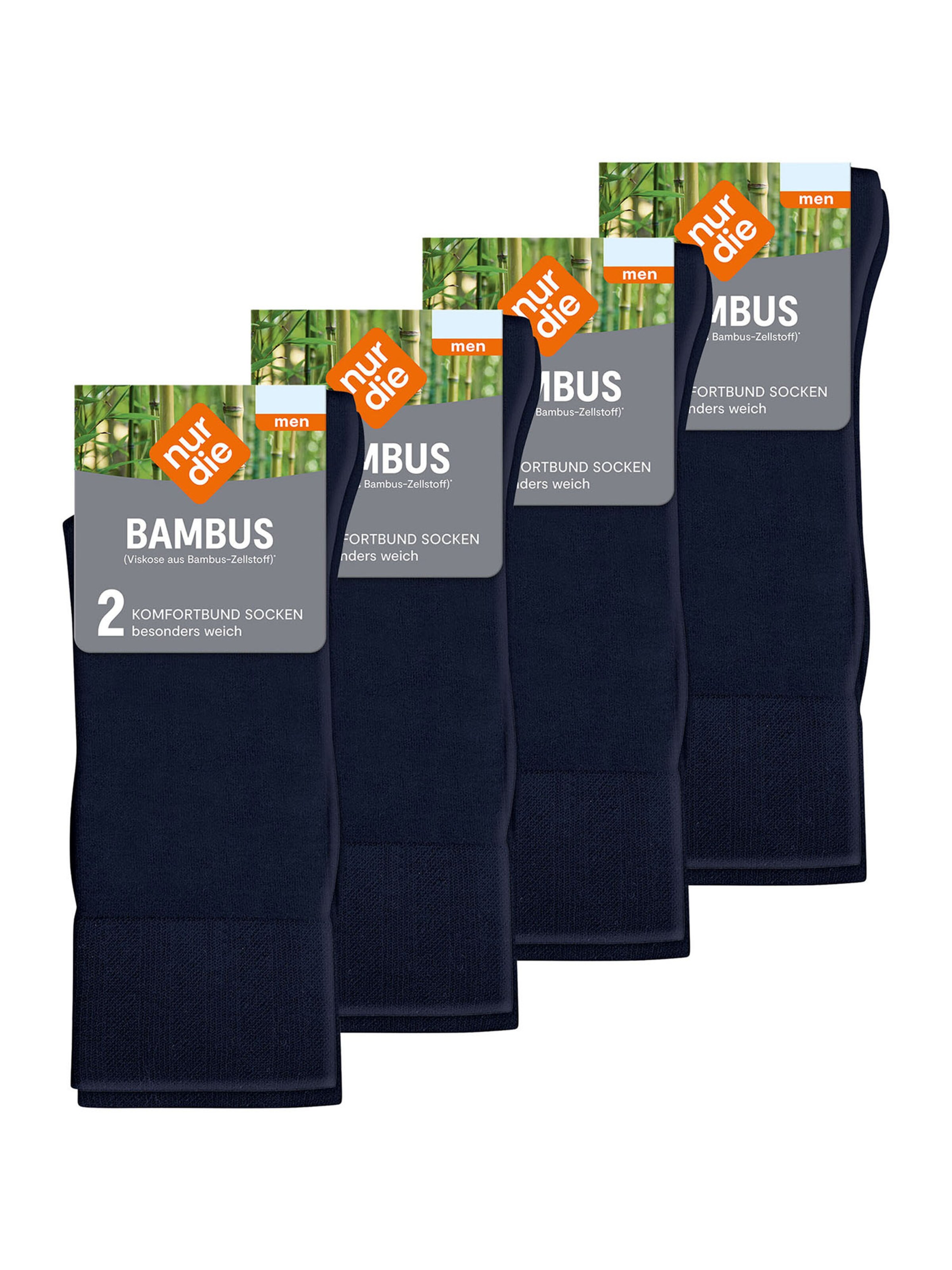 Nur Die Sokken ' Bambus Komfortbund ' in Blauw